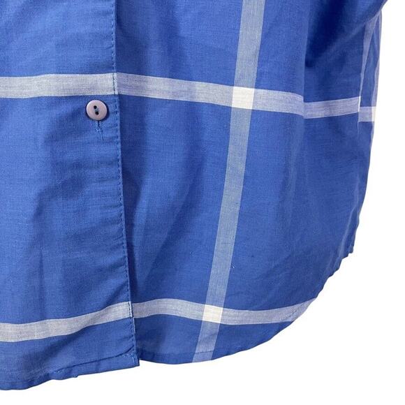 Ms Paquette Vintage USA Made Plaid Dolman Sleeve Button Up Top Blouse Shirt sz S - Picture 7 of 14